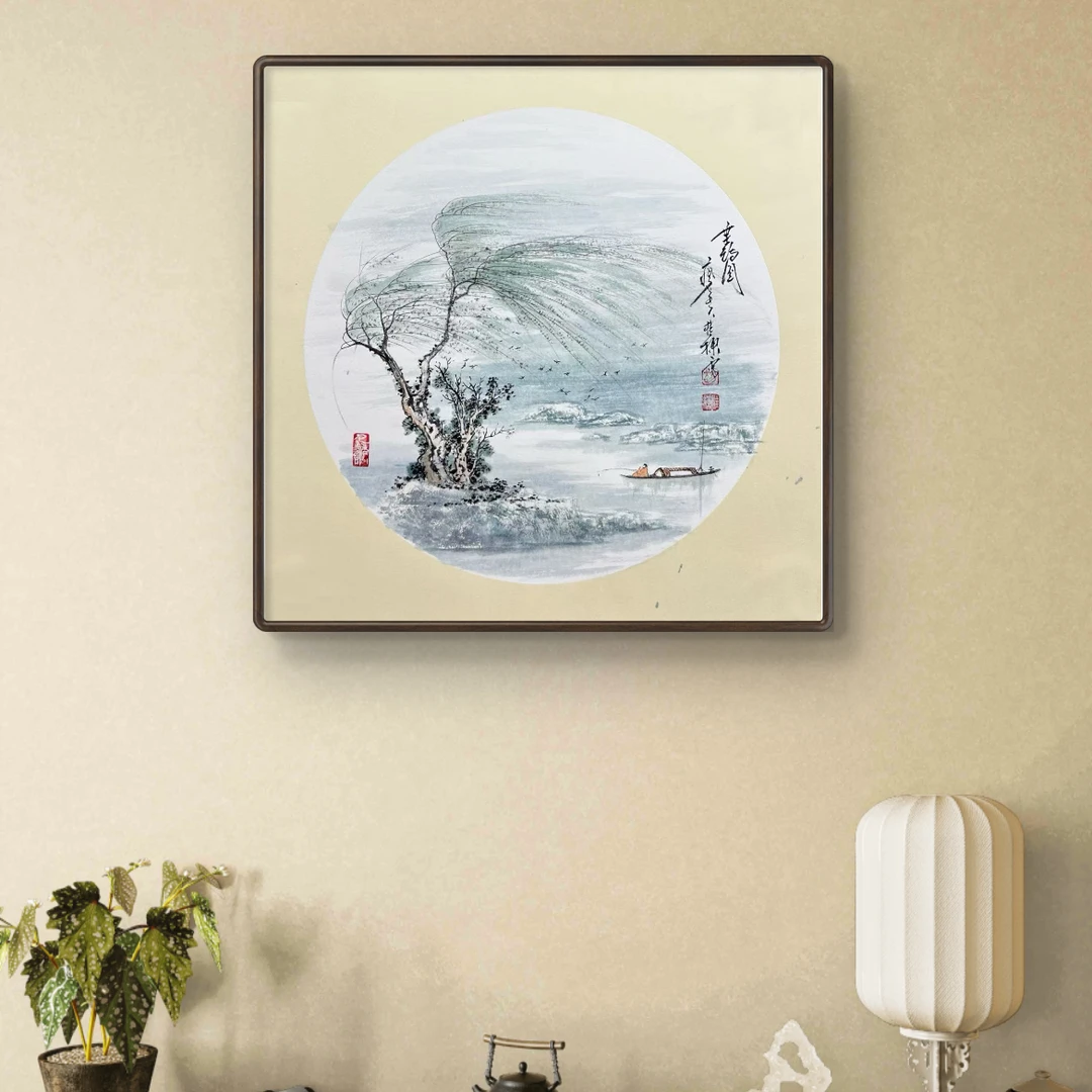 手写手绘作品 垂钓图