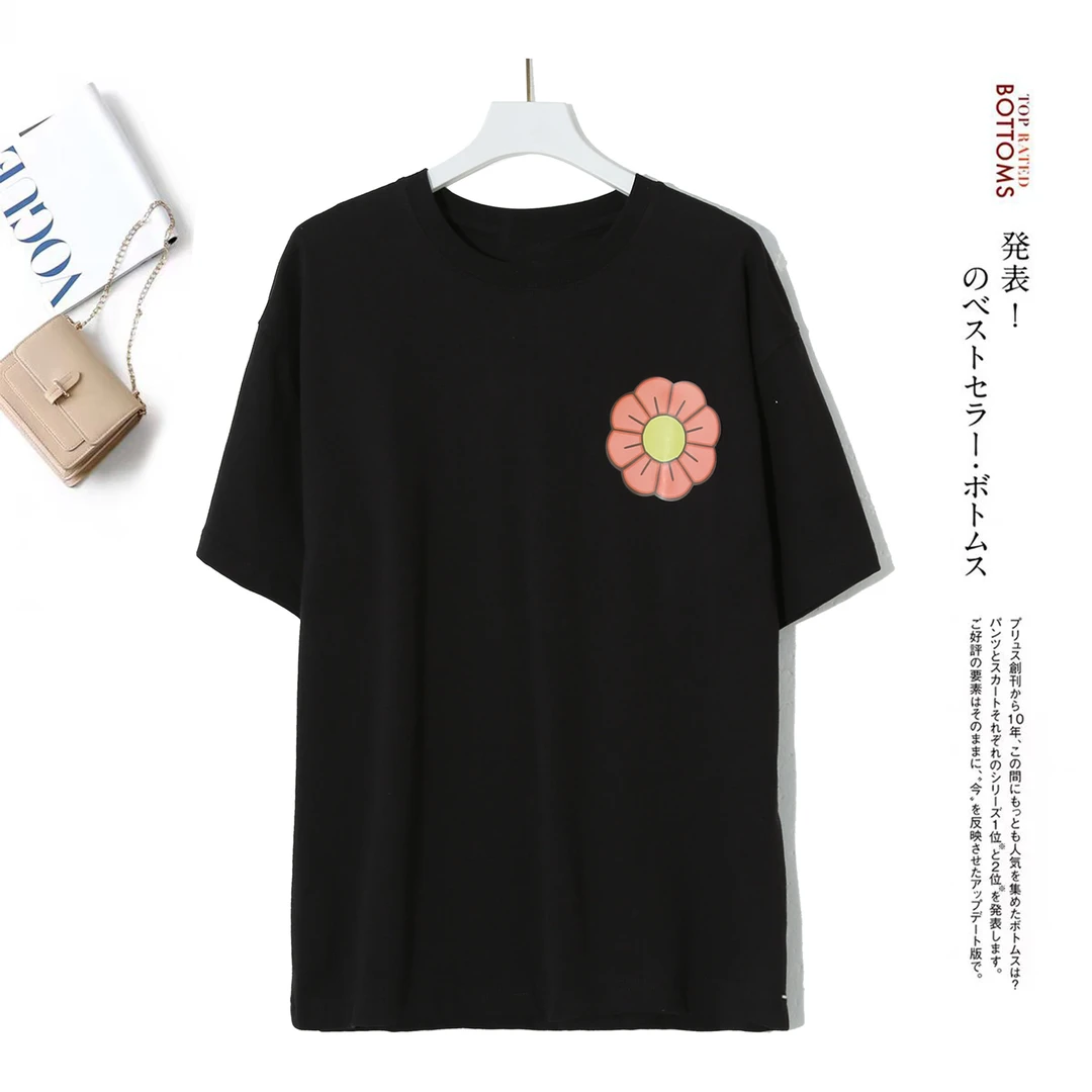 情侣款时尚半袖百搭通勤风休闲韩版设计上衣夏季圆领宽松P-1A449