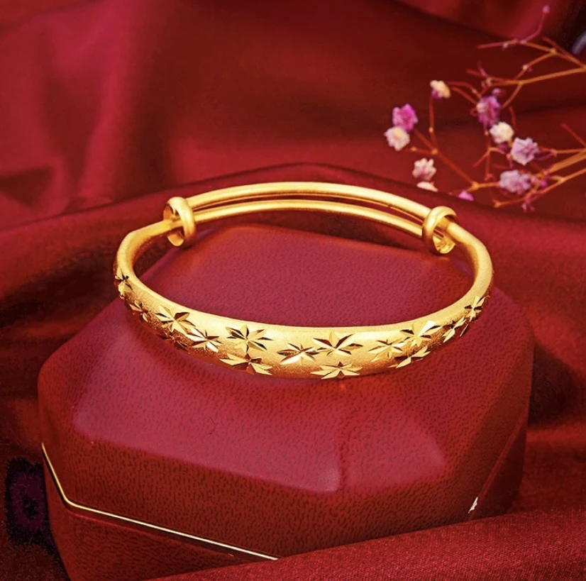 合金手镯 合金材质   精工  满天星推拉手镯