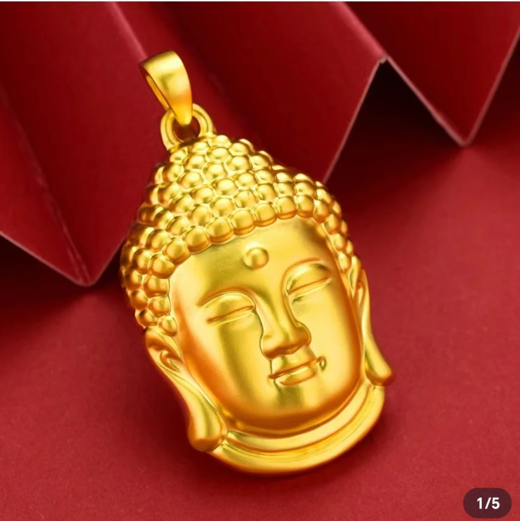 合金吊坠 佛头吊坠【合金材料】时尚精美实心大佛头挂坠