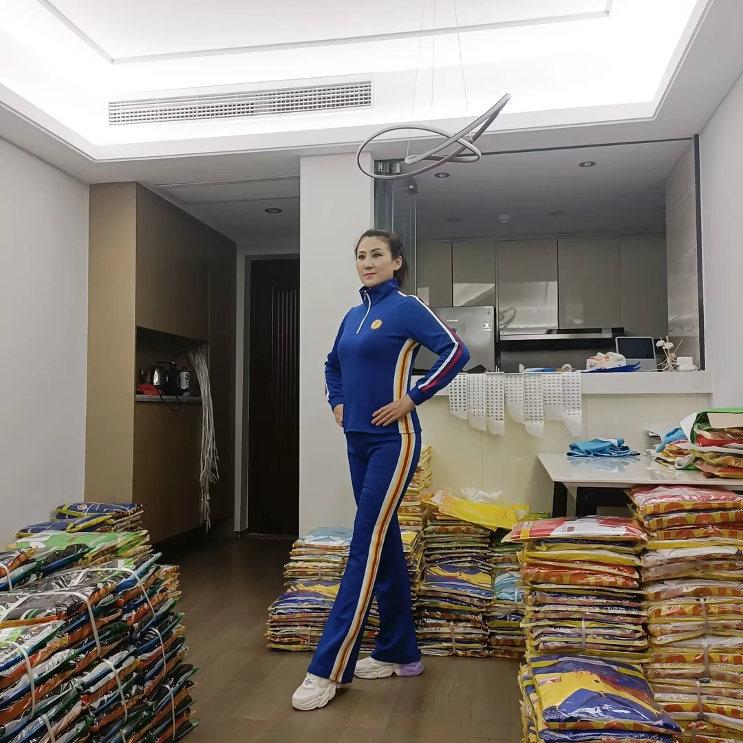 秋冬季佳操新款运动休闲老款蓝色长袖套装NCT02