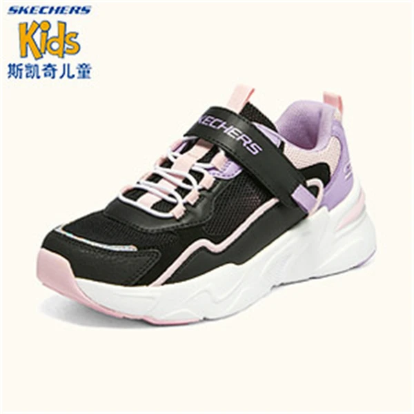 SKECHERS/斯凯奇女童春夏小清新网面透气跑步休闲运动鞋302543