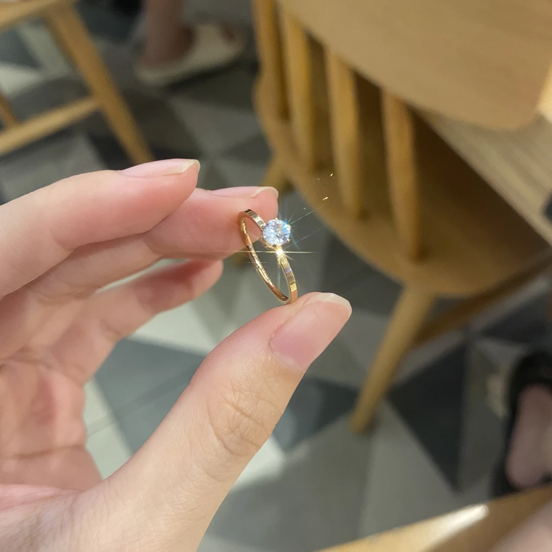 铜合金合成锆石戒指 【流星】新品意大利工艺戒指