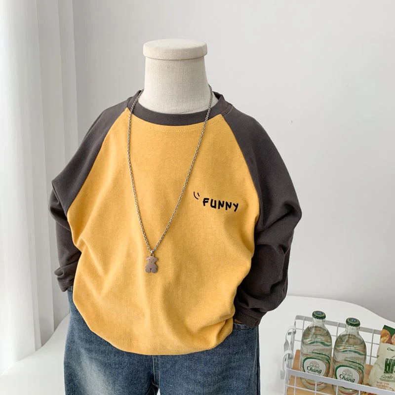 儿童打底衫男童长袖T恤内搭春秋棉打底衫儿童韩版休闲上衣i