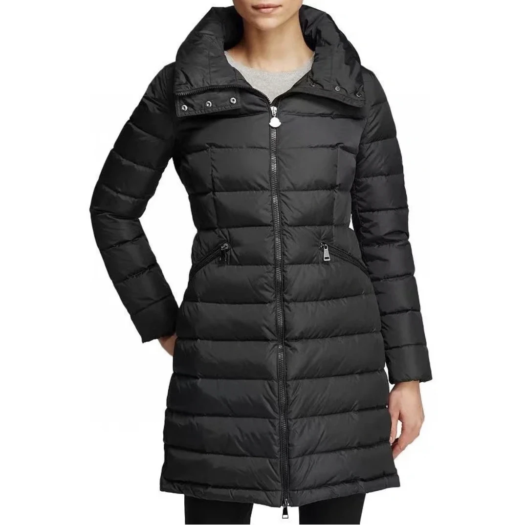 Moncler/盟可睐/蒙口/黑色收腰长款羽绒服 3码 99新 GM000907