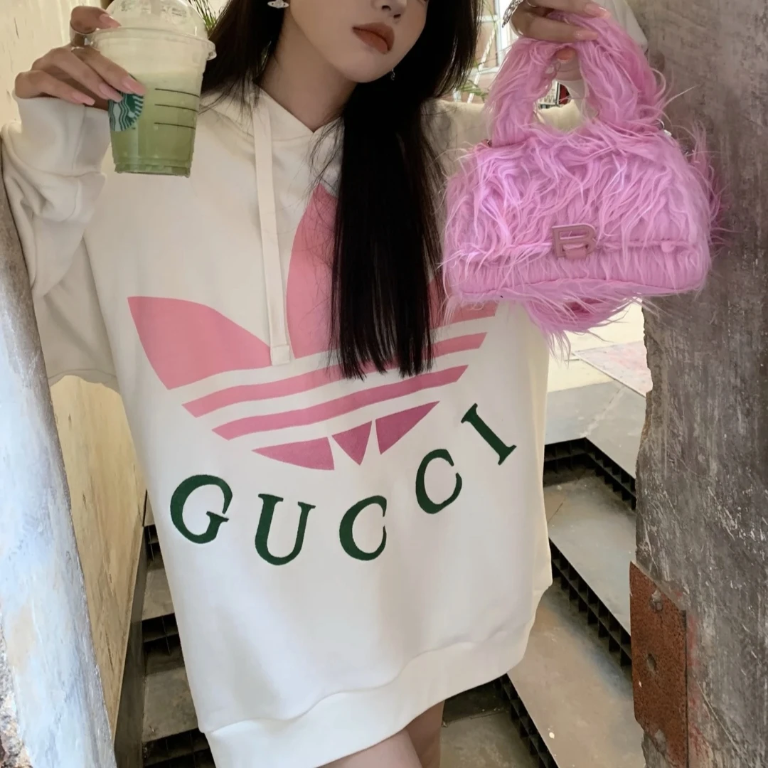 Gucci/古驰/阿迪联名款连帽卫衣 XXS码 全新带吊 GM000722