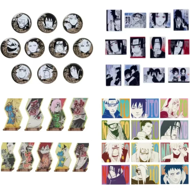 【火影忍者】JS25周年 雕金艺术卡冰箱贴必杀技立牌 盲袋(盲盒代拆)