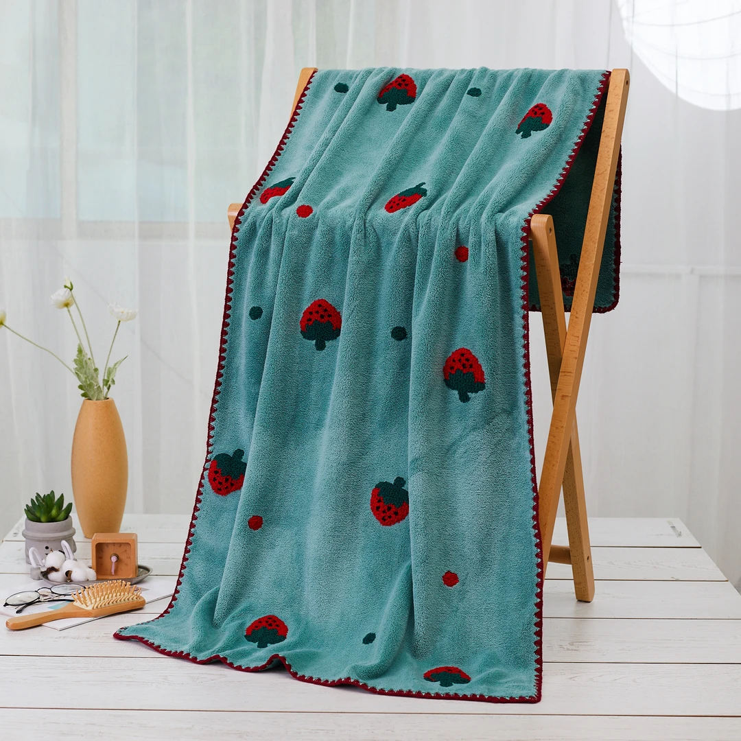 【甜酸有味】70*140cm浴巾舒适吸水速干亲肤通用不掉毛单人浴巾