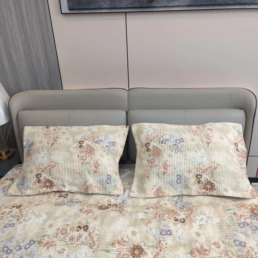 【苏菲绿】48*74cm枕套高端舒适亲肤加厚全棉纱布枕套一对装