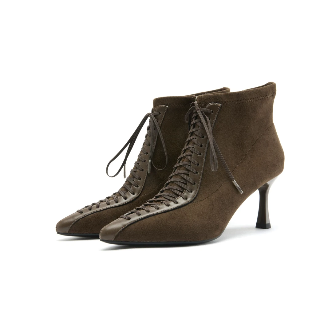 JANEHARLOW秋冬绑带设计简约女靴J64BF86655