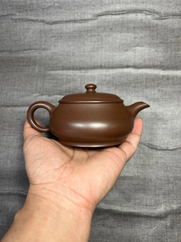 宜兴原矿紫砂壶 明炉 精工半手 180cc