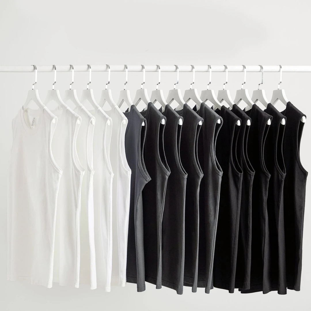 【买一送一】2件新疆长绒棉纯棉背心舒适透气速干百搭背心男士宽松