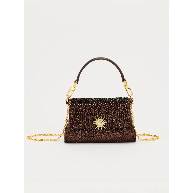 Song of Song/歌中歌手工钉珠镶嵌手提包5C34291030