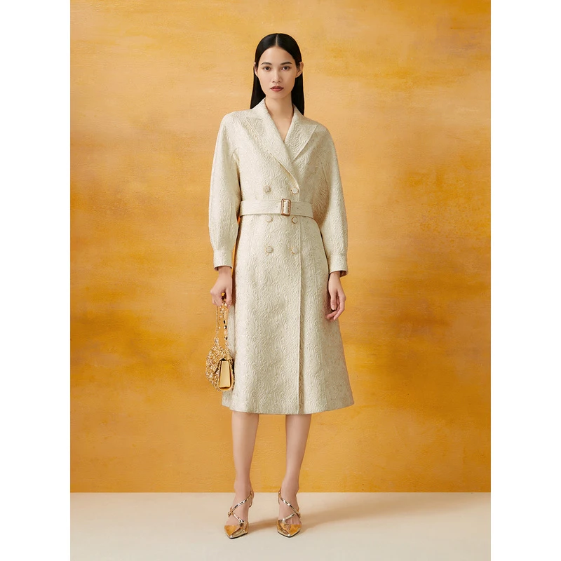 Song of Song歌中歌修身风衣小香风气质长袖轻奢风衣5C34107510