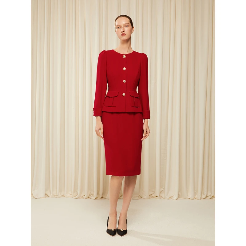 Song of Song/歌中歌针织职业中式名媛专选气质连衣裙5C63505190