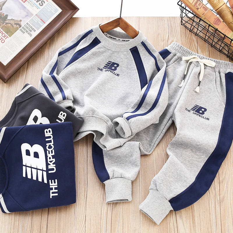 Y男童秋装套装新款中大童儿童春秋款洋气卫衣时髦两件套韩版潮