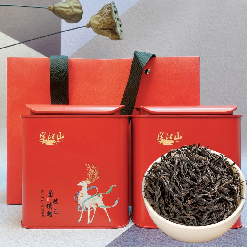 道江山大红袍茶叶新秋茶特级武夷山乌龙茶肉桂400g罐装散装