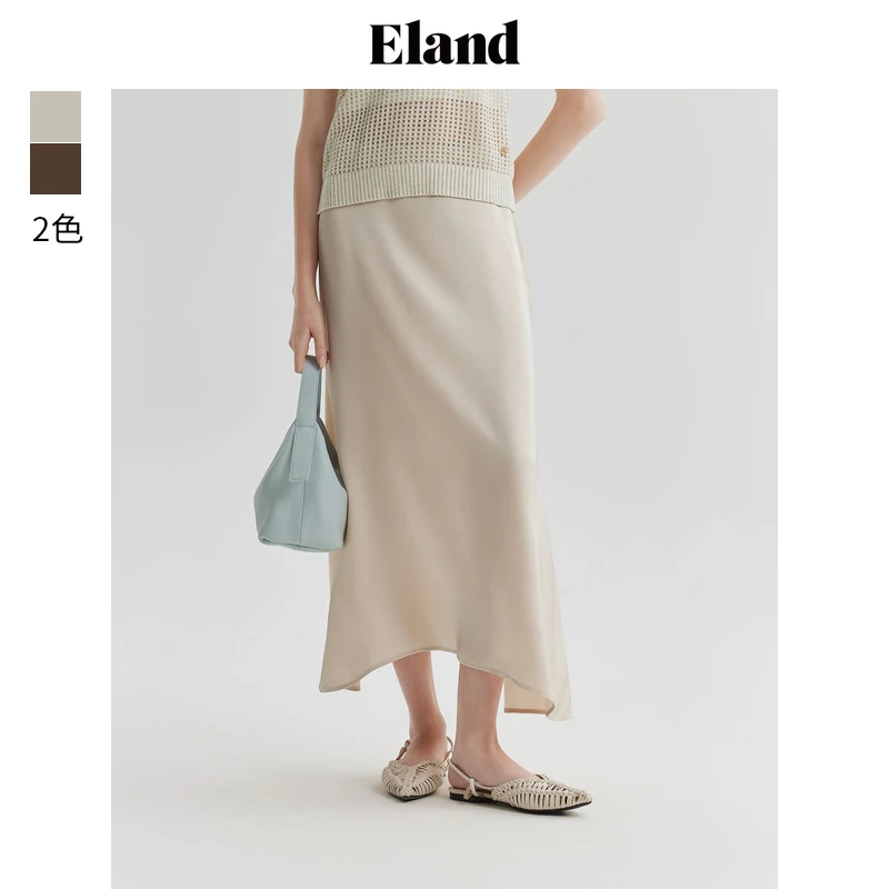 E·LAND衣恋半身裙女高腰时尚显瘦 A型优雅鱼尾百搭半裙EEWHE25R01