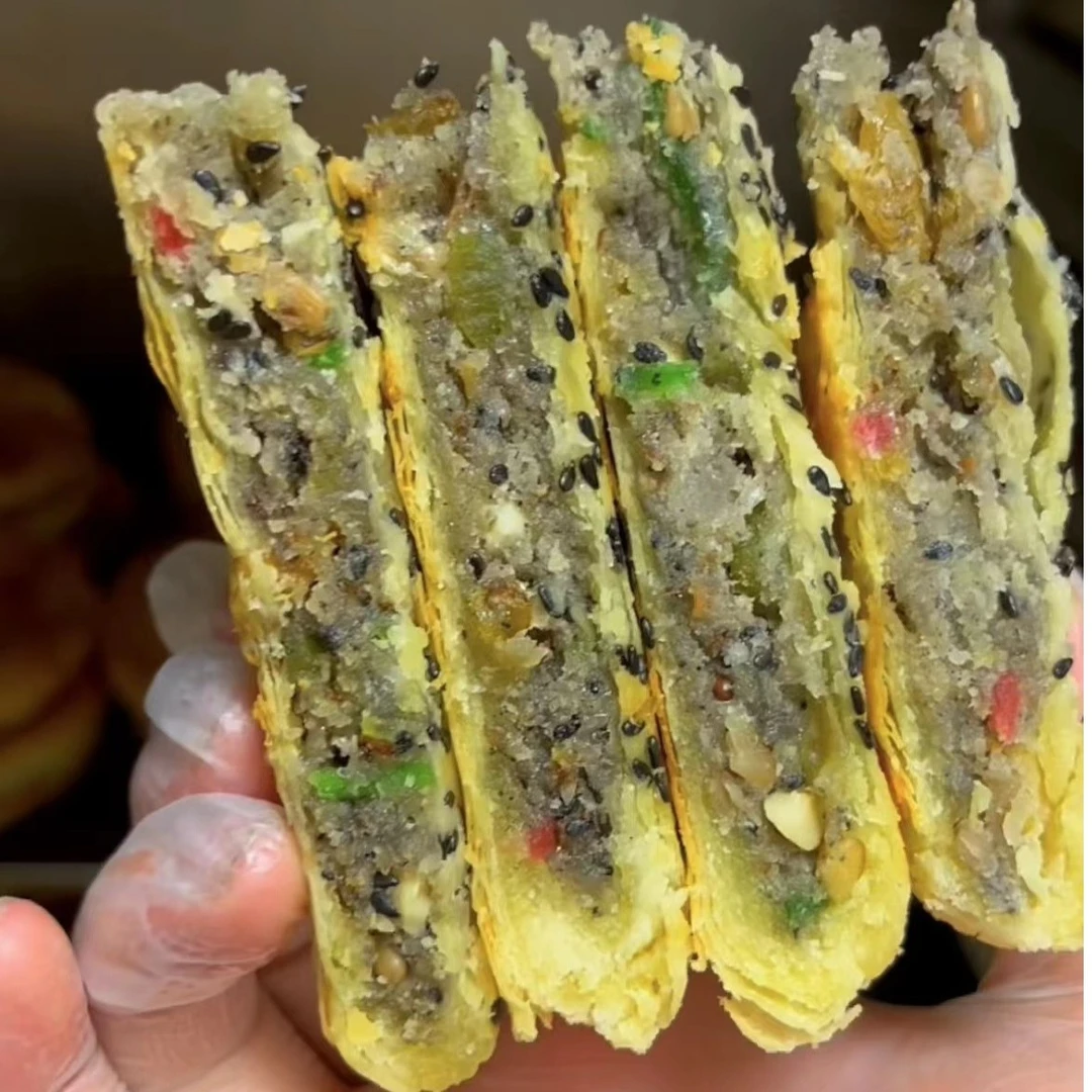 老式五仁酥皮传统大月饼2盒装