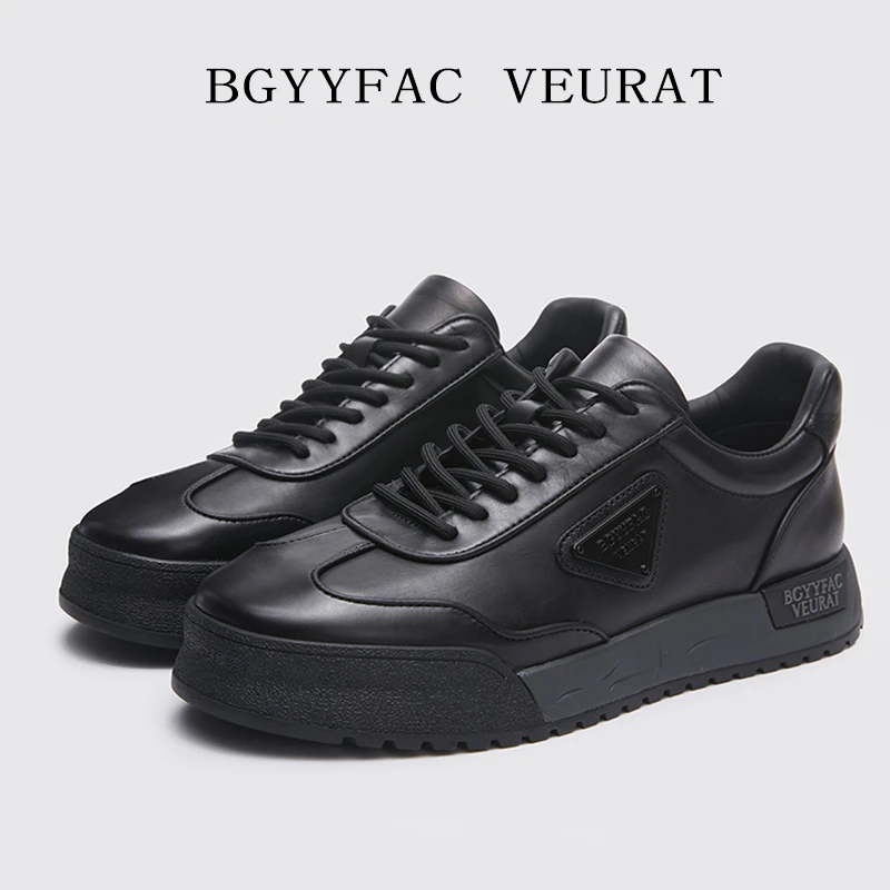 BGYYFAC VEURAT男士经典百搭时尚真皮运动复古休闲鞋L1331T-18