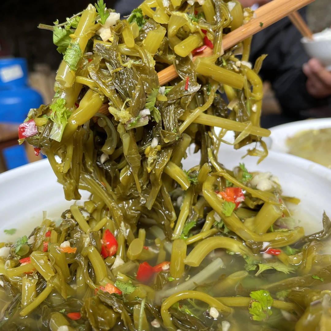 【顺丰包邮】云南德宏青菜叶景颇风味水淹菜