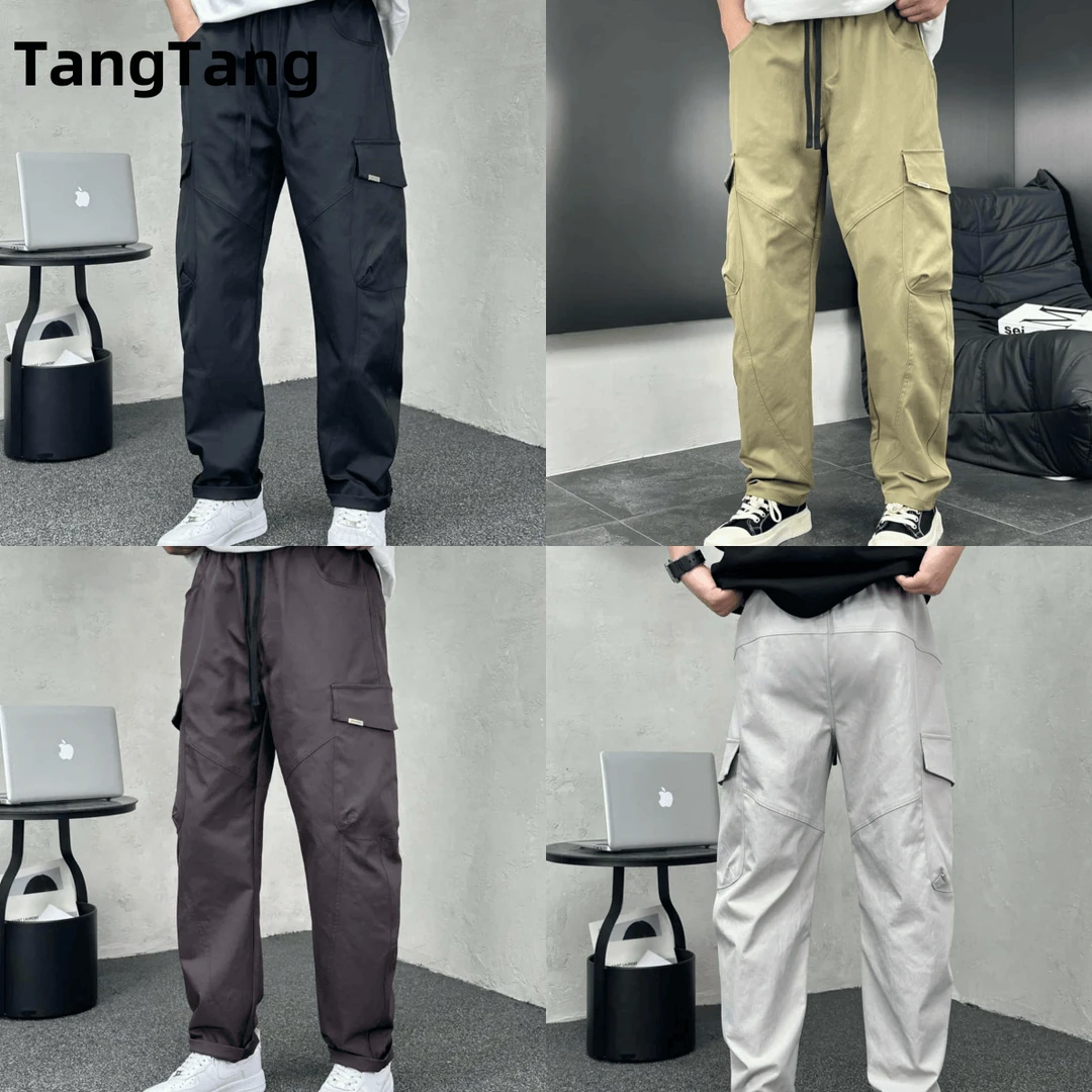 【秋季】新款休闲时尚百搭立裁大口袋休闲工装裤397