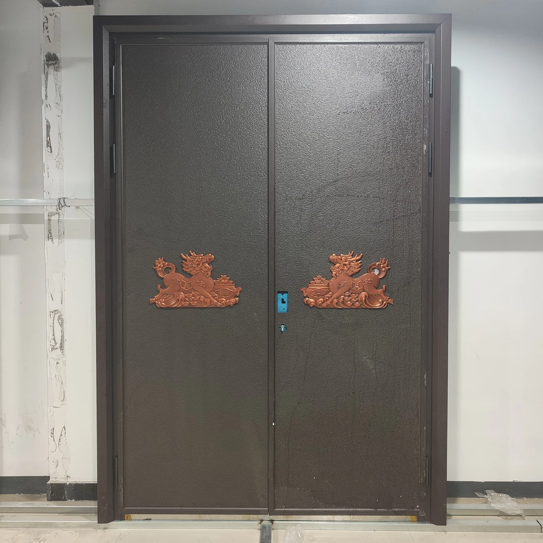 别墅大门铸铝门防盗门新农村自建房大门入户门高端装甲门子母门