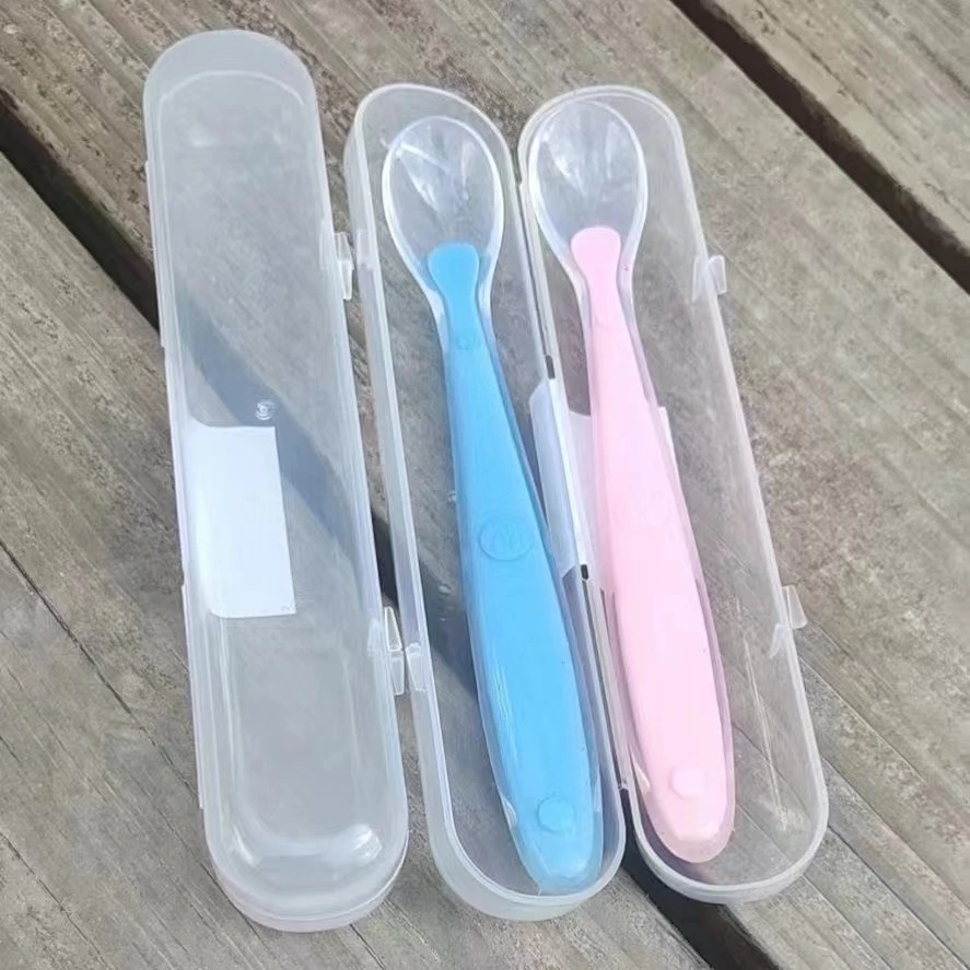 食品级婴幼儿硅胶辅食勺（蚊）