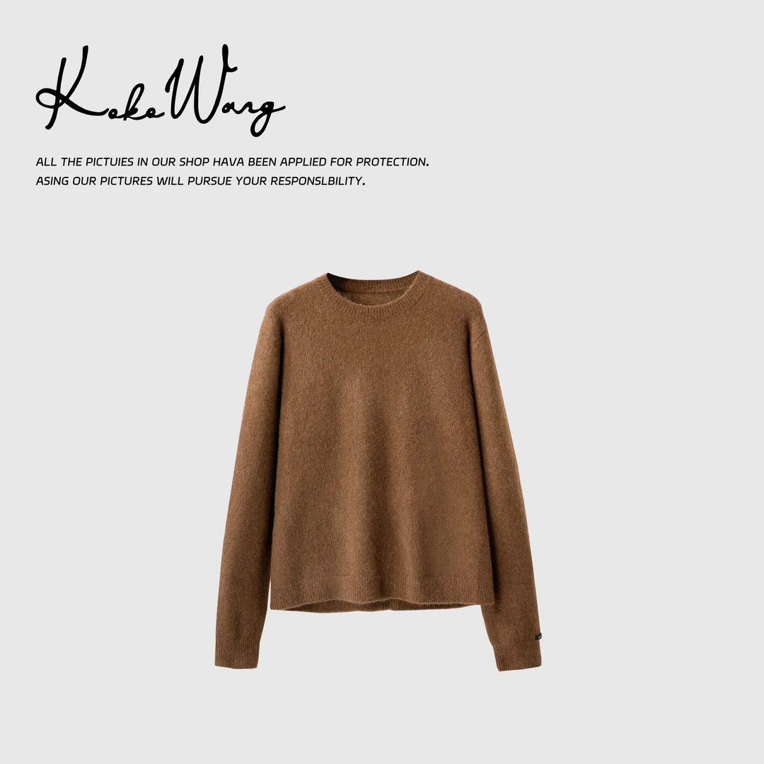 KOKO WANG轻奢南美玻利维亚进口骆马绒长袖针织衫192924H03Z02