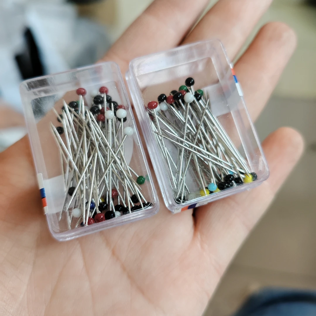 纱巾针不伤头巾玻璃针包邮发两盒