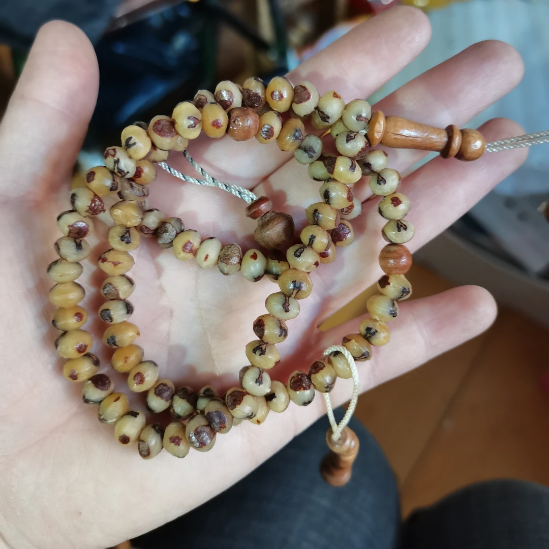 居家日用手工编绳椰枣核DIV打造99颗成品串珠