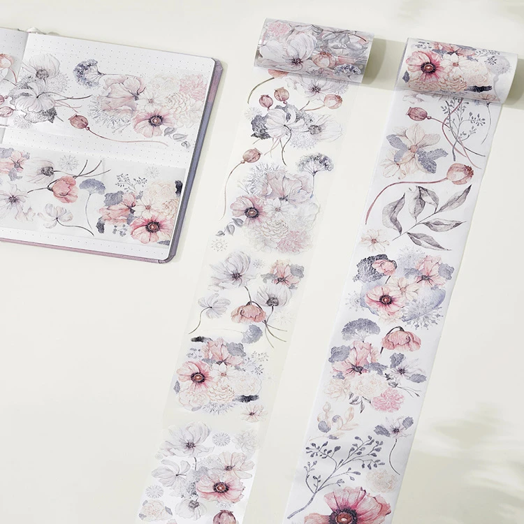 雾霭篱花-和纸水晶油墨