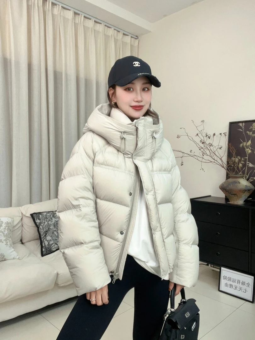 【云朵泡芙】新版90白鸭绒15D柔软云感面料韩版防风连帽冬季羽绒服