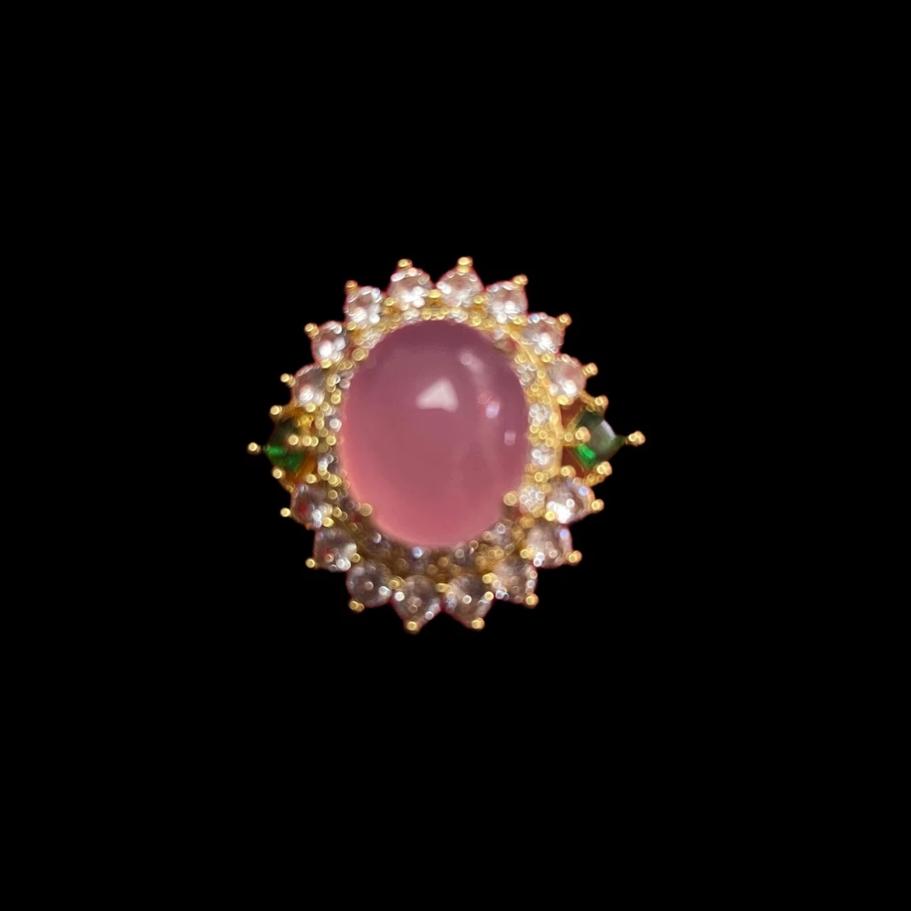 北笙珠宝推荐粉色戒指赠证书礼盒