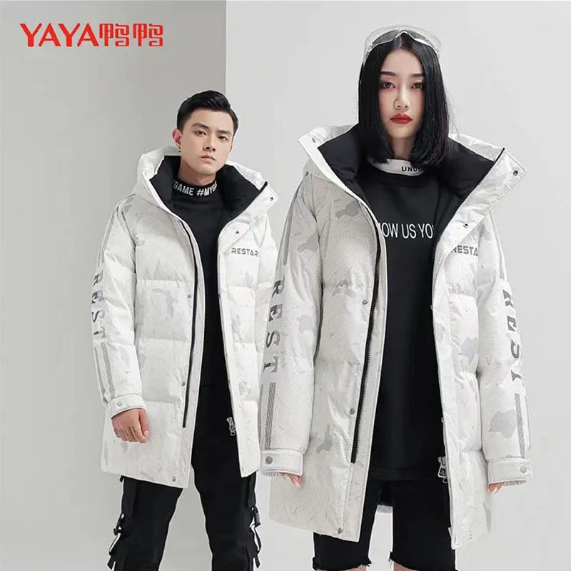 YAYA/鸭鸭羽绒服男女冬季保暖宽松加厚时尚情侣外套【YE2B008875W】
