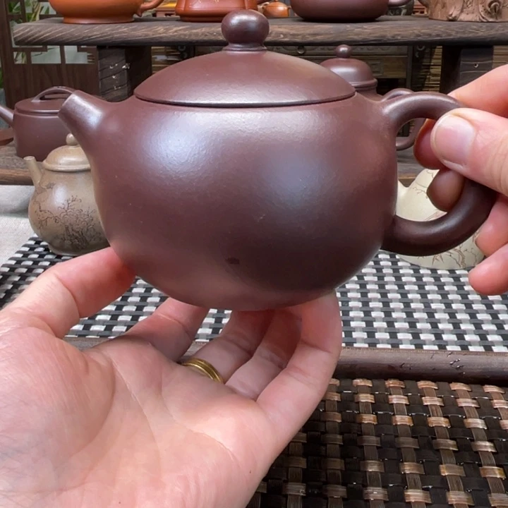 紫砂茶壶宜兴原矿紫砂手工制280