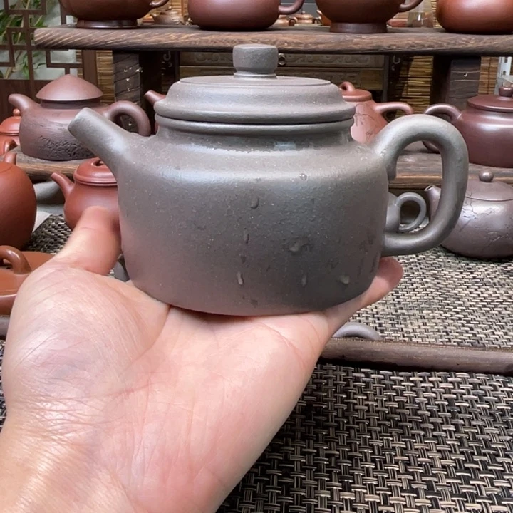 紫砂茶壶宜兴原矿紫砂手工制255全