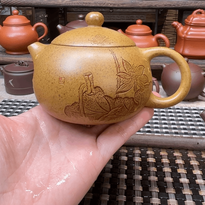 紫砂茶壶宜兴原矿紫砂手工制200