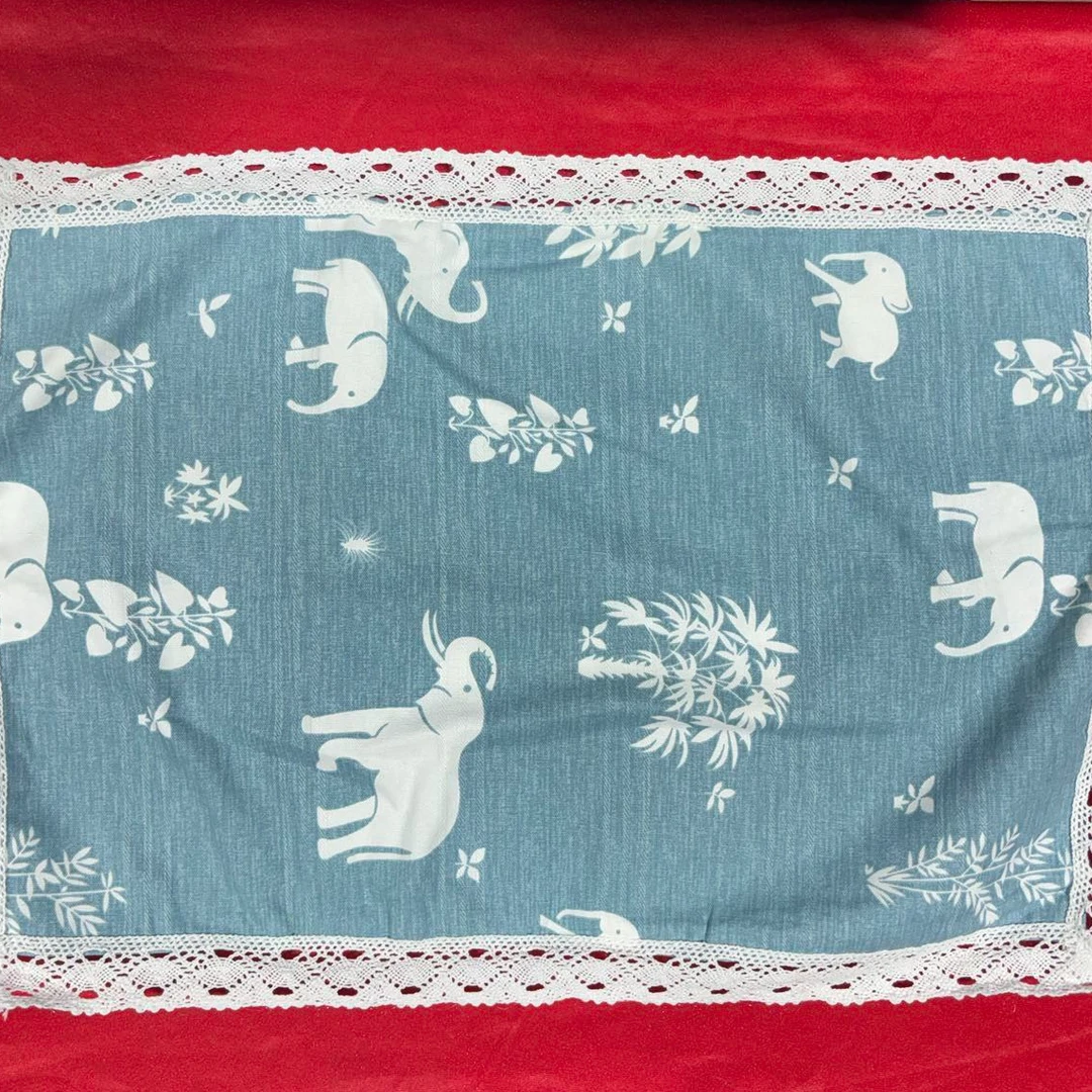 【到手1个枕套】2484-老粗布小号枕套儿童枕套26cm*43cm