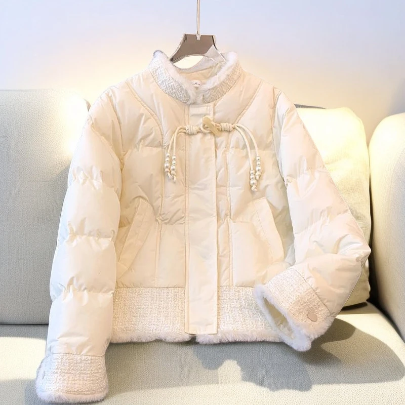 新中式国风短款棉服棉衣女冬季新款胖mm大码花棉袄外套加厚棉服