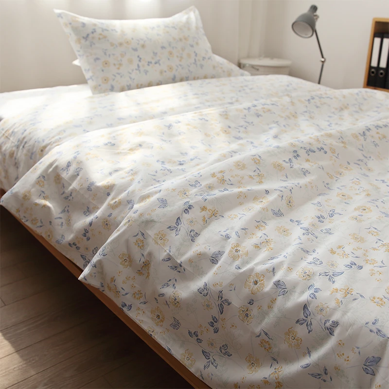 唐朝一只鱼AFISHTANG故事的花单人全棉床单被套枕套纯棉被罩床笠