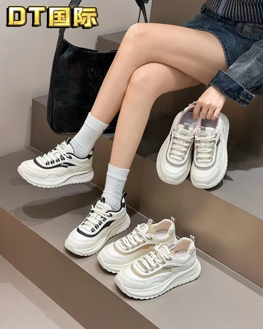 241003#D运动休闲鞋女鞋系带超轻防滑休闲鞋