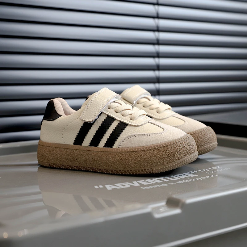 现货  3288儿童德训鞋真皮2025秋冬季新款女童板鞋女童休闲鞋