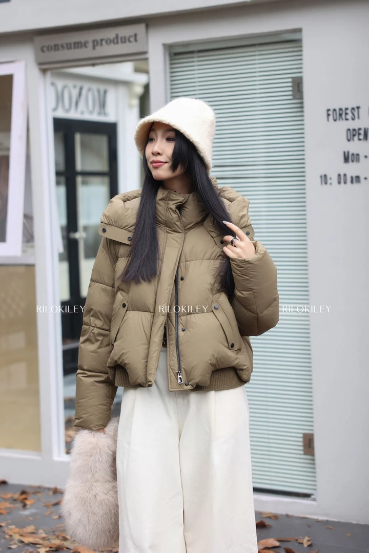 2024新款‘’三星90白鸭绒‘’短款‘’羽绒服886968