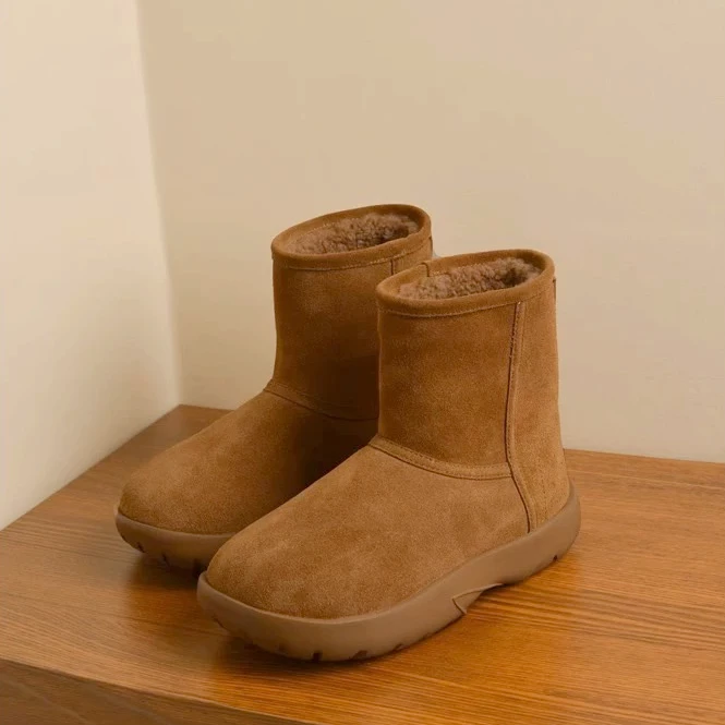 【阿伟专属】2025雪地靴女冬季新款皮毛一体雪地靴加绒加厚保暖