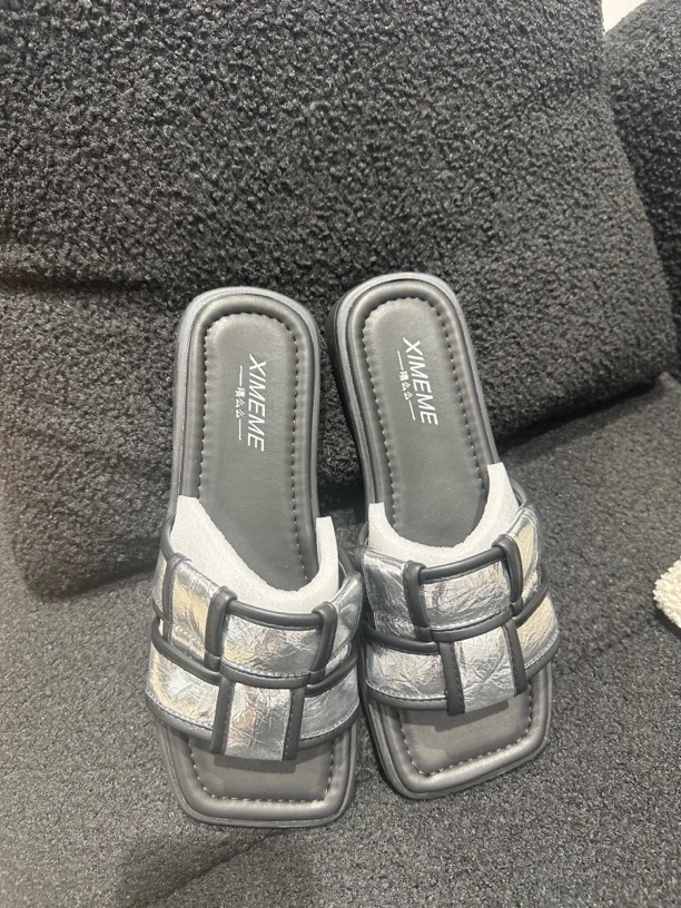 法式编织拖鞋女2024夏季新款小众高级感软底时尚外穿326-1