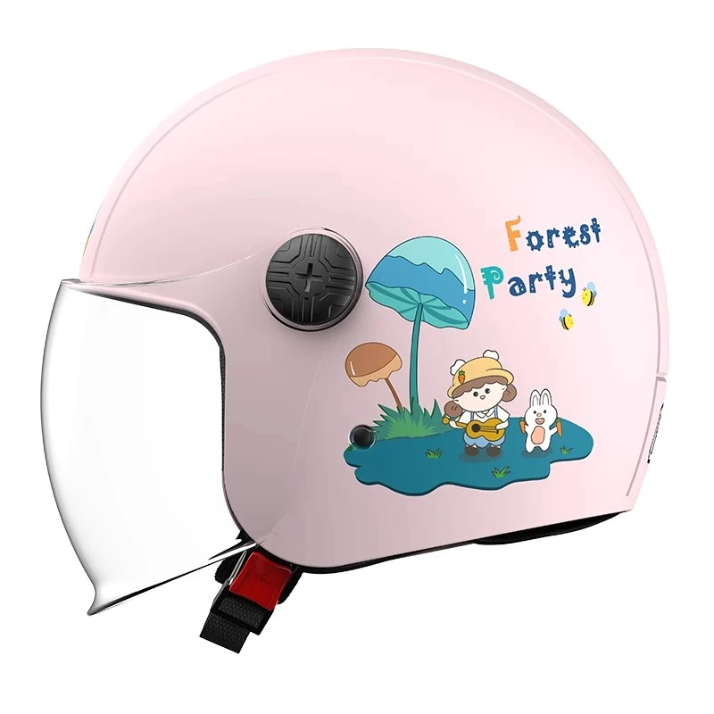 晓安晓安儿童头盔男孩冬季保暖电动车半盔女孩四季款