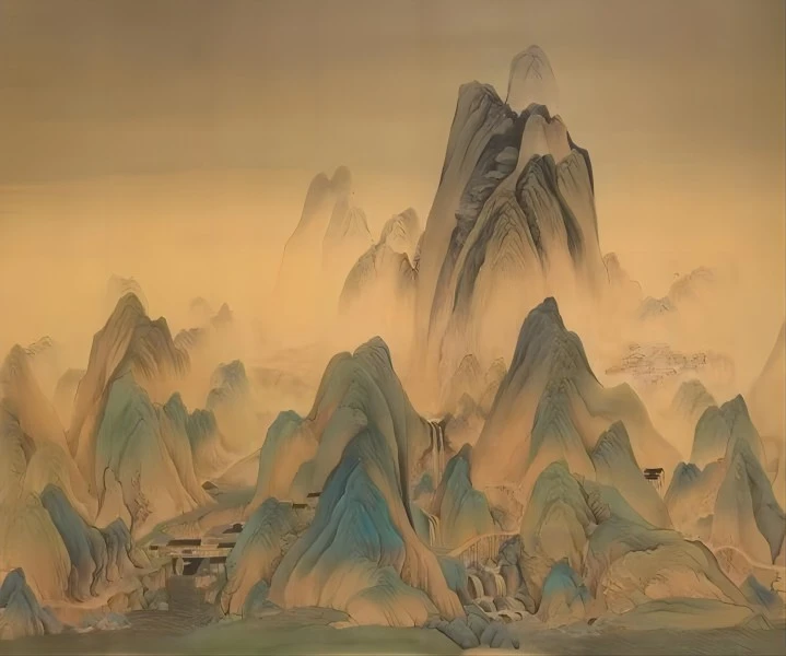 嘂嚻書畵院-唐寅四条屏 真人手绘 国画