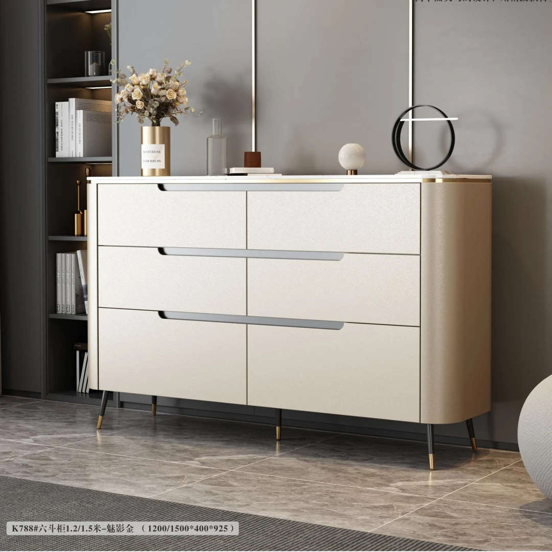 【天府佳居】意式轻奢岩板极简风斗柜简约储物柜高端收纳柜餐边柜