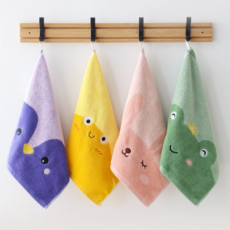 儿童方巾棉质洗脸家用全棉小毛巾小孩宝宝洗澡幼儿园专用擦手擦脸